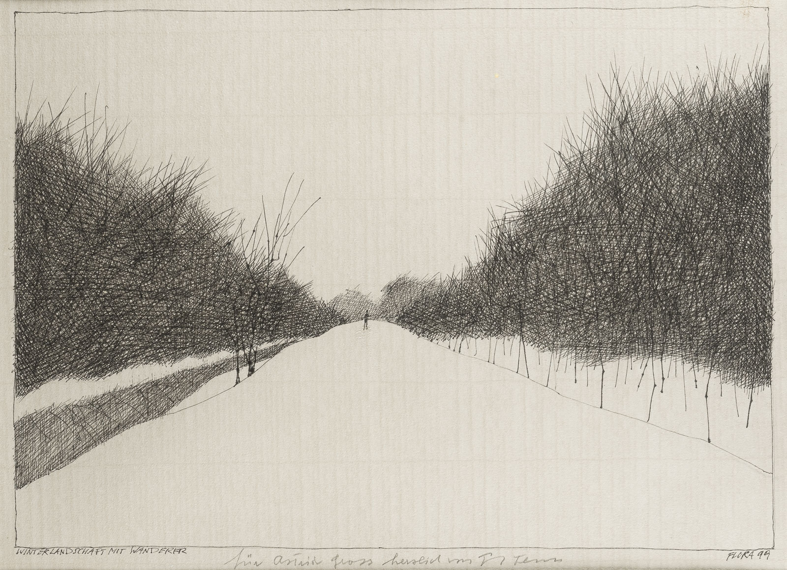 'WINTERLANDSCHAFT MIT WANDERER' (1999)