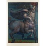 ERNST FUCHS 'PEGASUS UND MUSE' (CA. 1979)