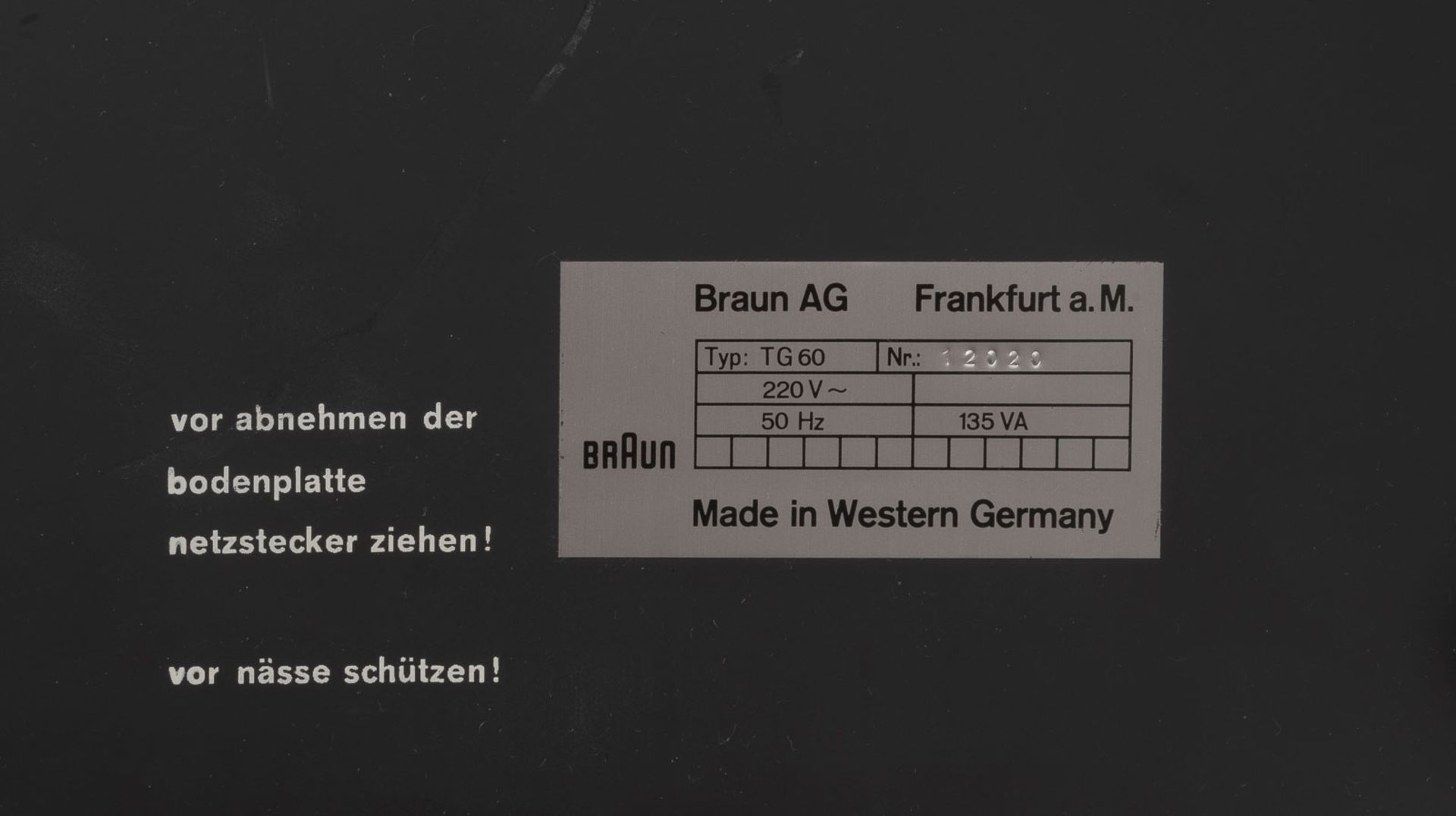 DIETER RAMS TONBANDGERÄT MODELL 'TG 60' - Bild 4 aus 4