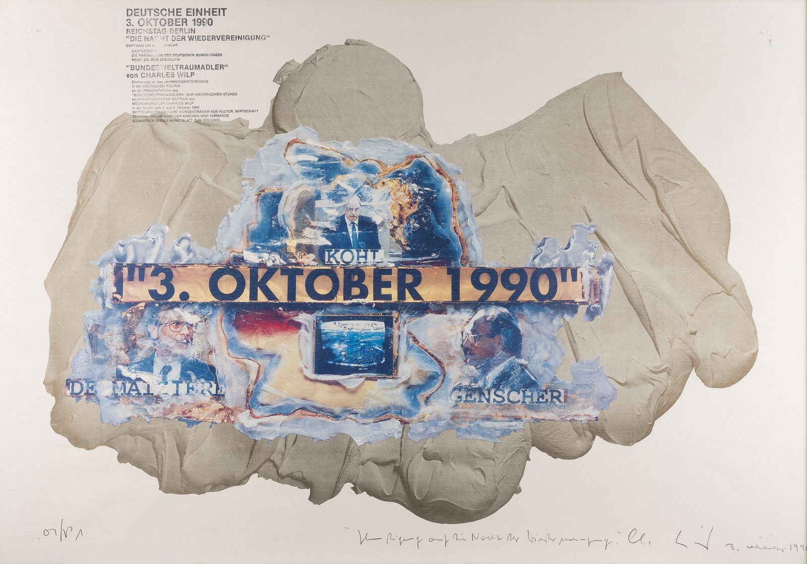 PAAR GRAFIKEN ('NO REST NO ENDING', 1998 / '3. OKTOBER 1990', 1990) - Image 2 of 2