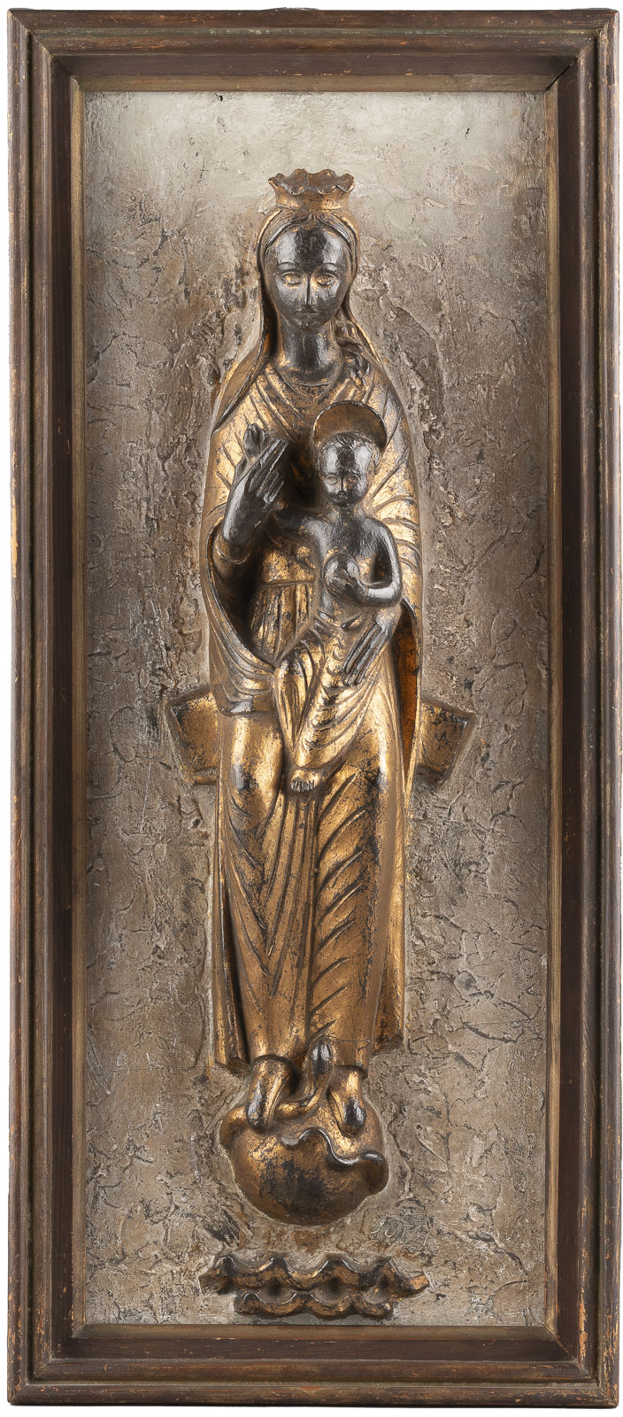 Emil Sutor RELIEF MARIA IMMACULATA MIT DEM CHRISTUSKIND