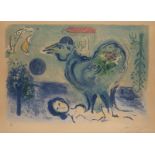 MARC CHAGALL 'PAYSAGE AU COQ' (1958)