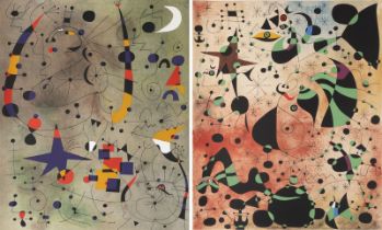 JOAN MIRO ZWEI BLÄTTER AUS 'CONSTELLATION' (1959)