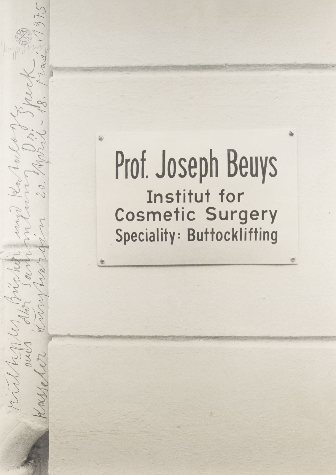 JOSEPH BEUYS 'DR. SPECK MULTIPLE' (1975)