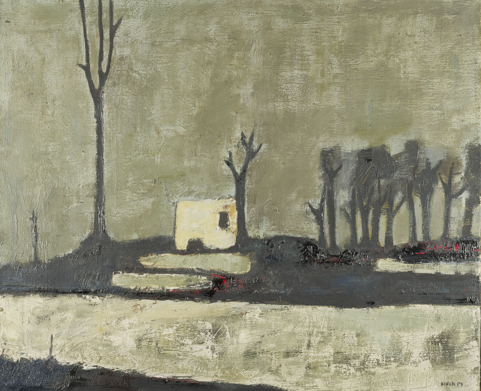 OHNE TITEL (WINTERLANDSCHAFT) (1959)