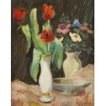 'STILLLEBEN MIT TULPEN UND ANEMONEN'