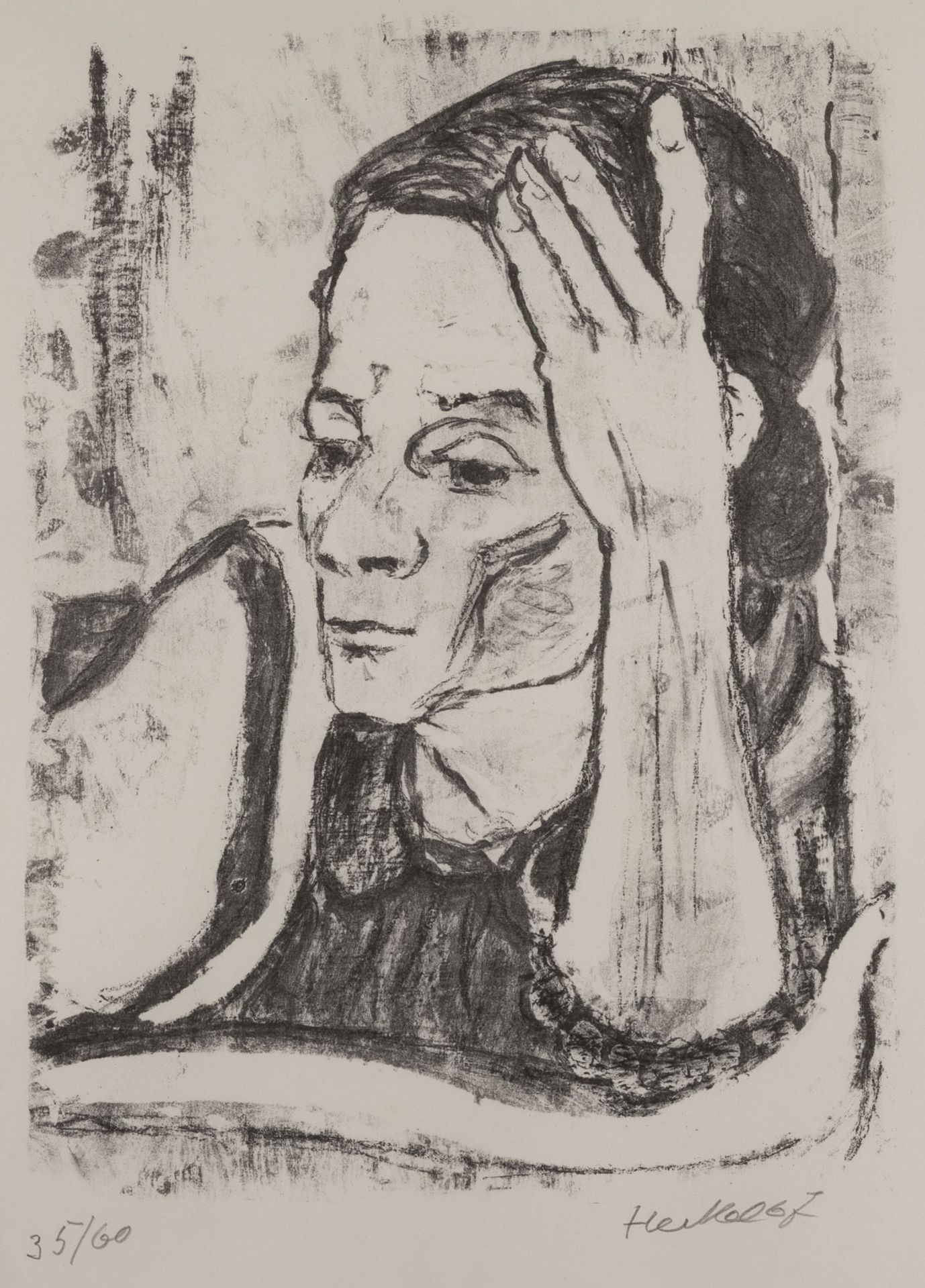 ERICH HECKEL 'FRAUENBILDNIS' (SIDI HECKEL) (1967)