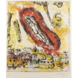 MARC CHAGALL 'LE NUAGE AUX AMOUREUX' (1968)