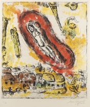 MARC CHAGALL 'LE NUAGE AUX AMOUREUX' (1968)