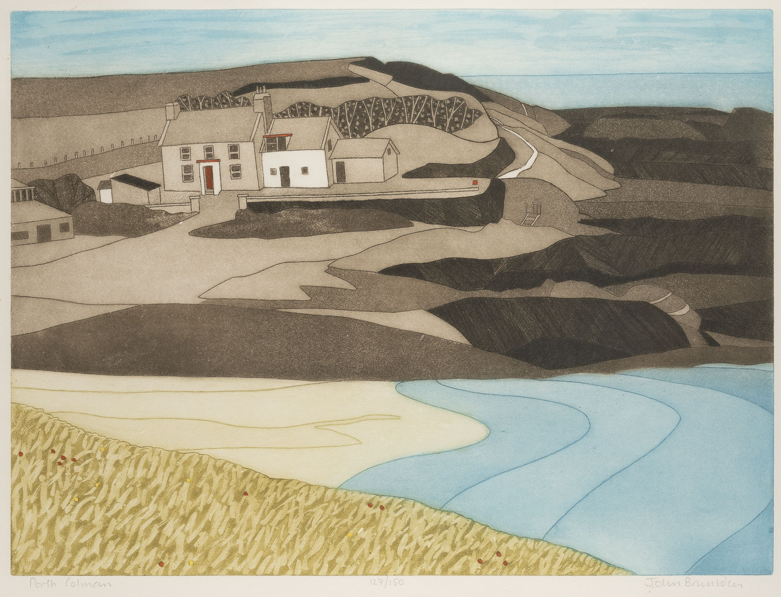 ZWEI ARBEITEN: 'PORTH COLMON' UND 'SUFFOLK COAST AT MINSMERE'