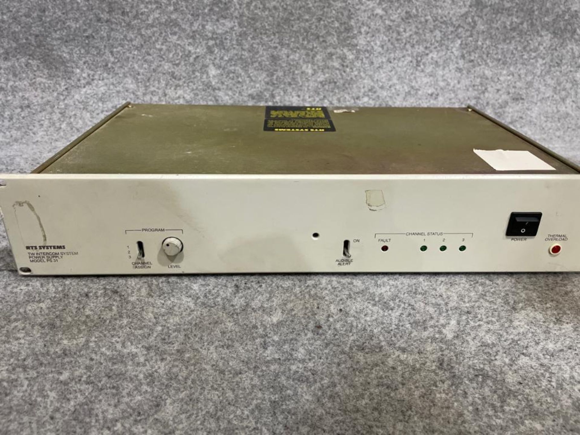 RTS Systems TW Intercom Systems Power Supply  Model: RTS Systems PS 31 - Image 2 of 3