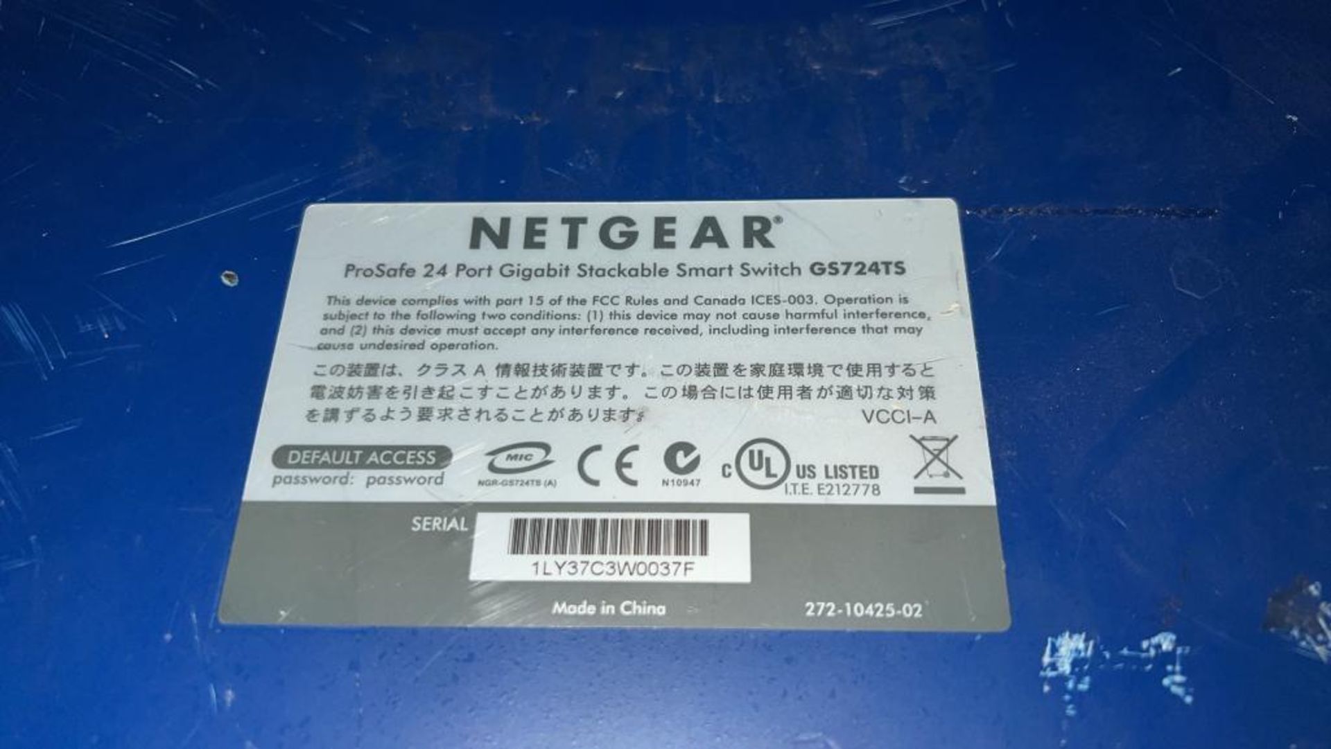 Netgear GS724TS (24port) - Image 7 of 7