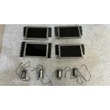 (Qty 4) 15.4"LCD monitors with 4x psu's in two variants of metal mounting brackets Model: CH-LCD 154