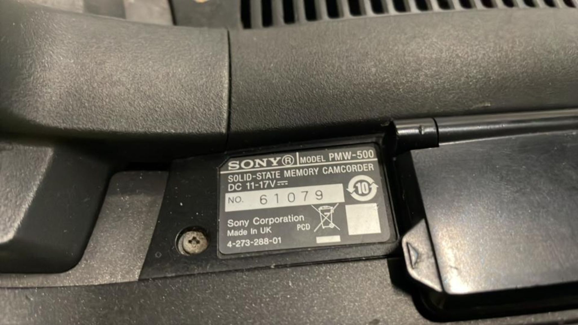 Sony PMW-500 SN: 61079 - Image 5 of 9