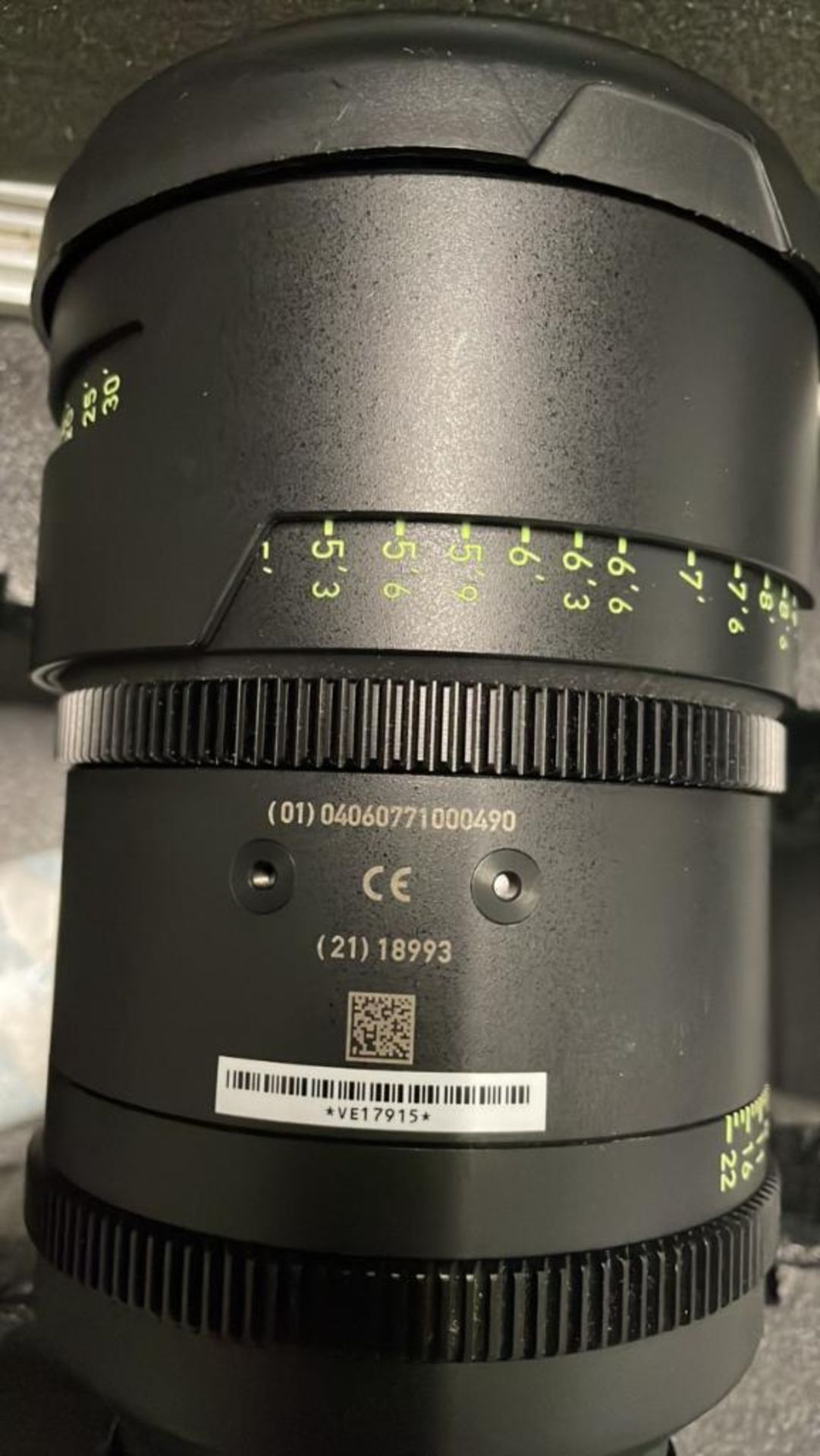 Set of 6 Arri Prime Lenses (29mm, 40mm, 85mm, 75mm, 95mm, 125mm) 2 flight case SN 18145, SN 53570, S - Image 9 of 15