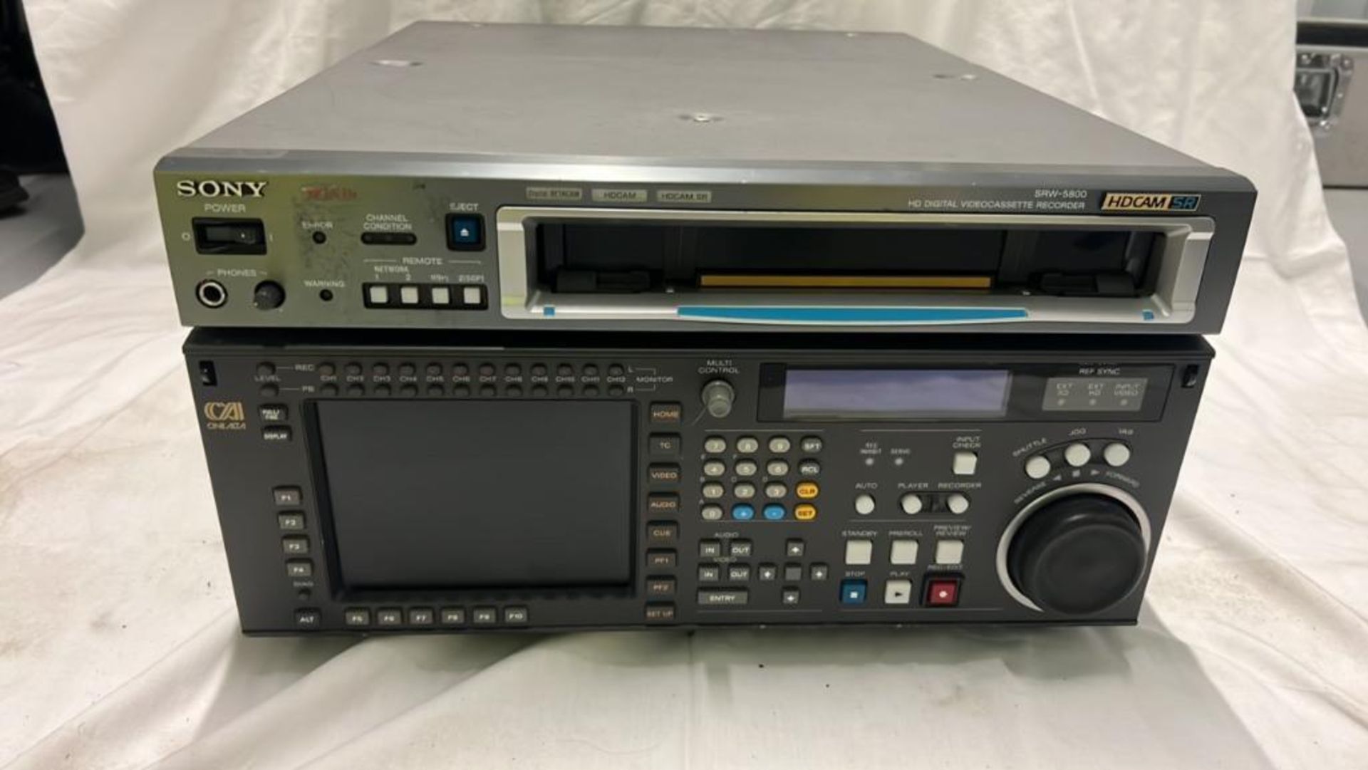 Sony SRW-5800/2 HDCAM Studio Recorder with flight case SN: 12335