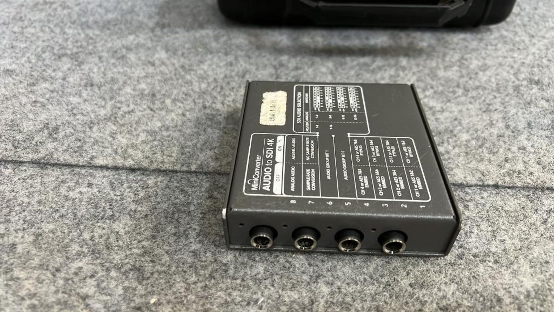 Black magic mini converter-Audio to SDI 4k contained in small plastic flight case with lead Blackmag - Image 5 of 8