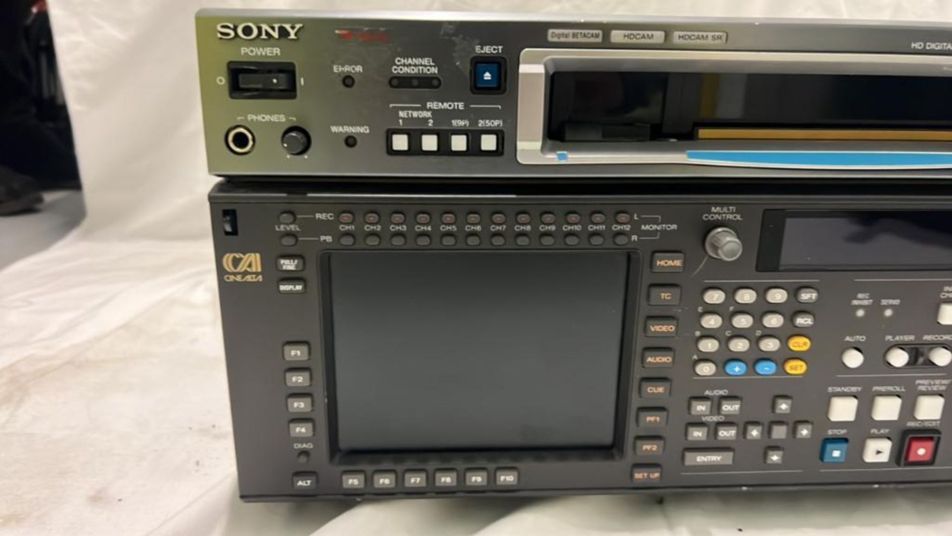 Sony SRW-5800/2 HDCAM Studio Recorder with flight case SN: 12335 - Image 2 of 8