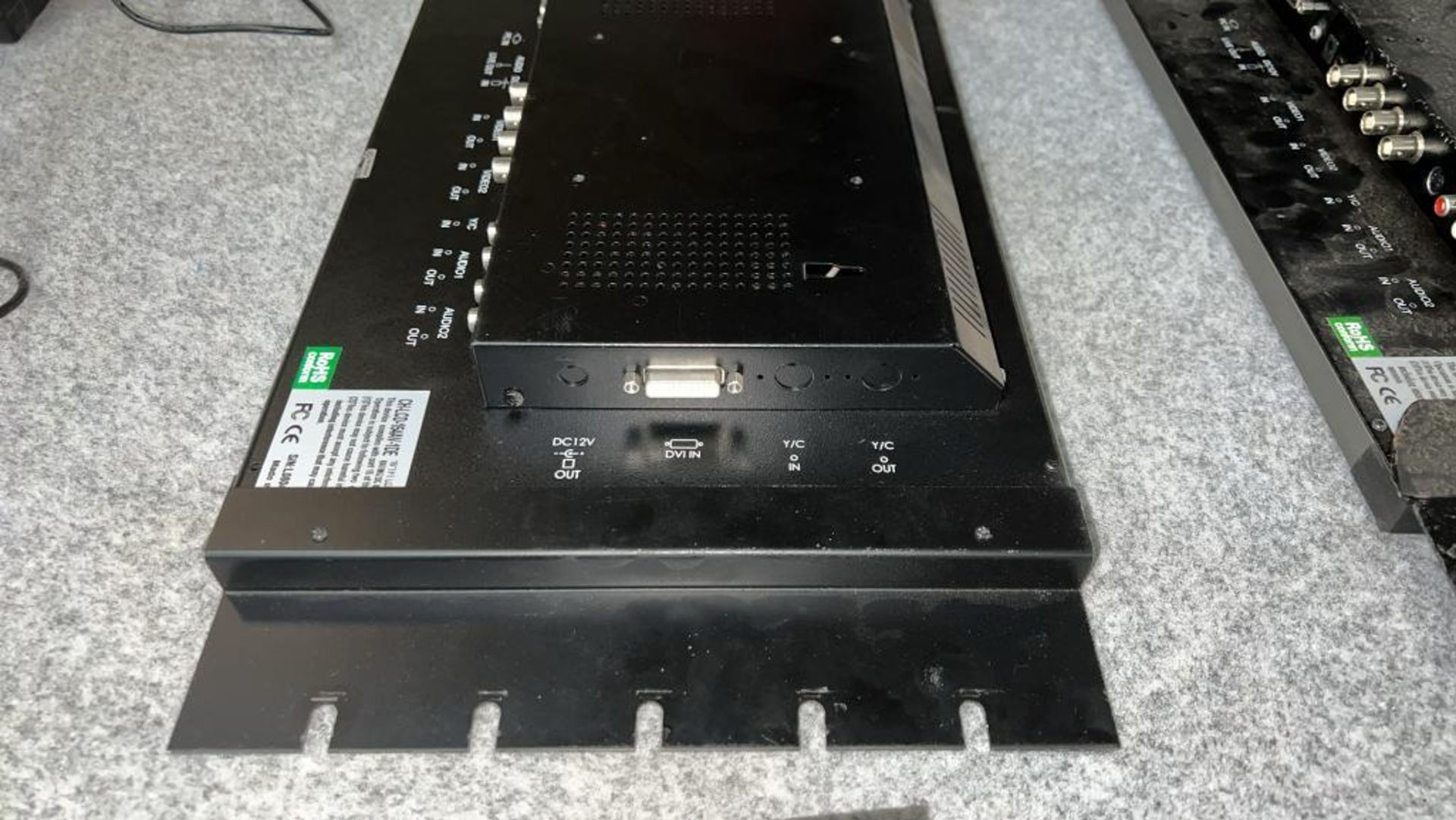 (Qty 4) 15.4"LCD monitors with 4x psu's in two variants of metal mounting brackets Model: CH-LCD 154 - Image 11 of 14