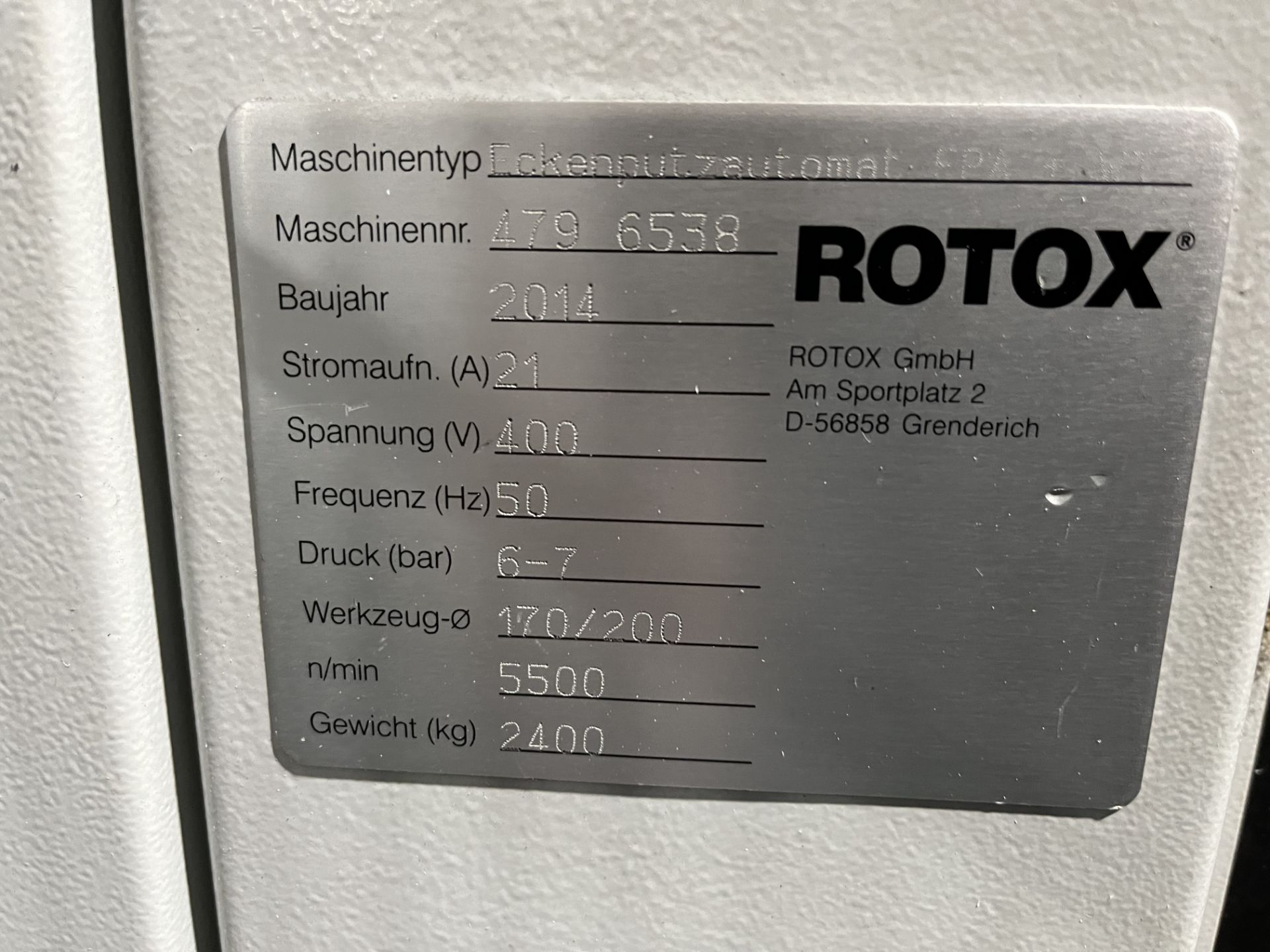 Rotox High Speed CNC Welding and Cleaning Sash Line Comprising: 1 x Rotox 6045 Horizontal Quad Welde - Image 8 of 13