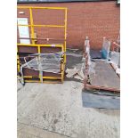 3 Assorted Steel Stillages + Steel Stock Racks