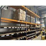 Approximate 20m Of Multi Tier Pallet Racking In 7 Bays Compromising 10 x Circa 6m x 1.1m Masts, 35 P