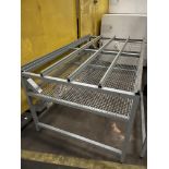 2 Steel Brush Topped Tables 2.1 x 1.2m