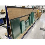 2, 2.4m two sided glass rack