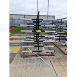 Double Sided Welded Steel 8 Tier Stock Rack 5.3m L x 1.65m W x 2m H