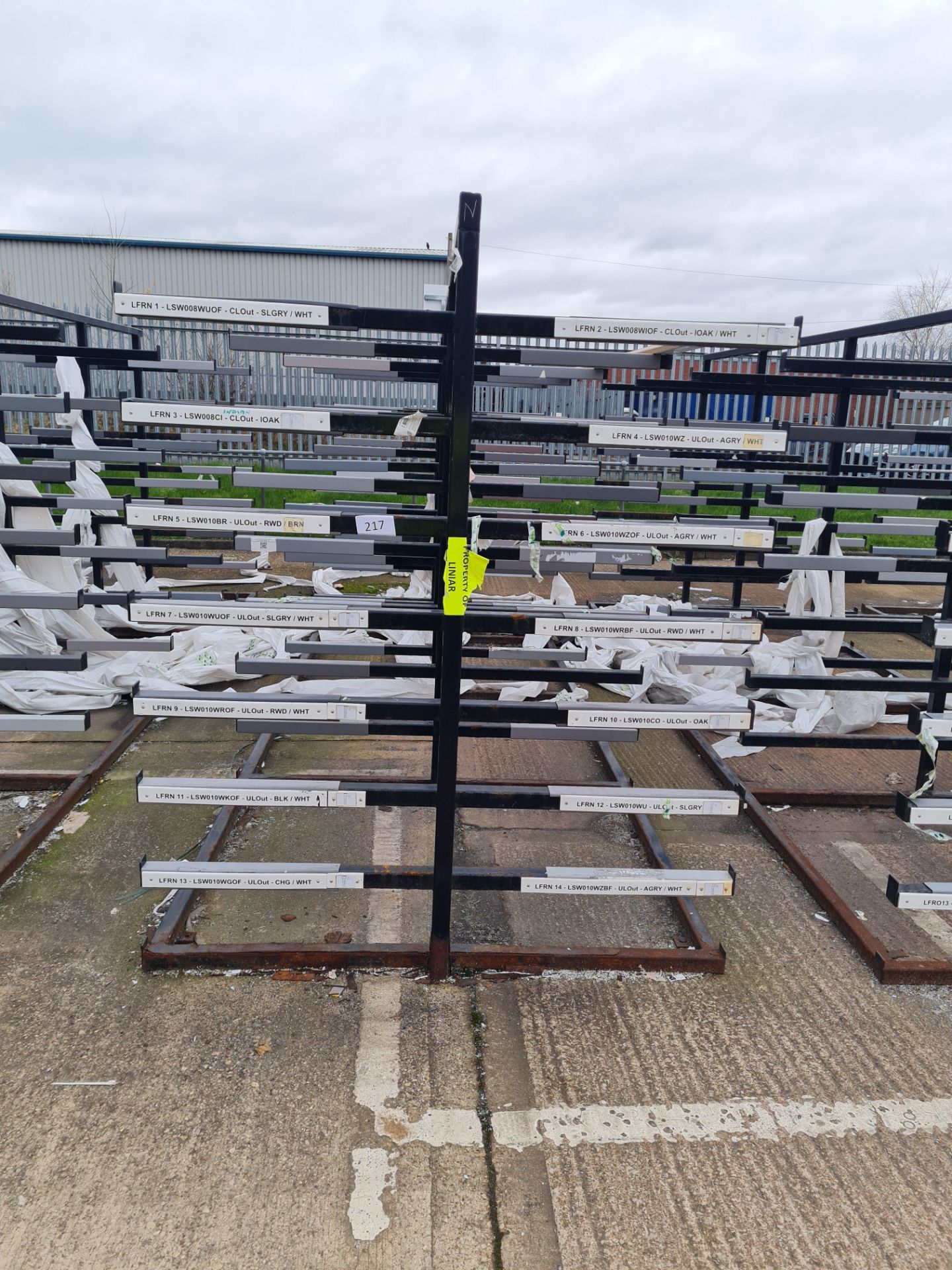 Double Sided Welded Steel 8 Tier Stock Rack 5.3m L x 1.65m W x 2m H