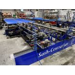 1 x FW Frost Engineers Sash-Centrilser Door Jigs with Associated Gravity Roller Conveyors