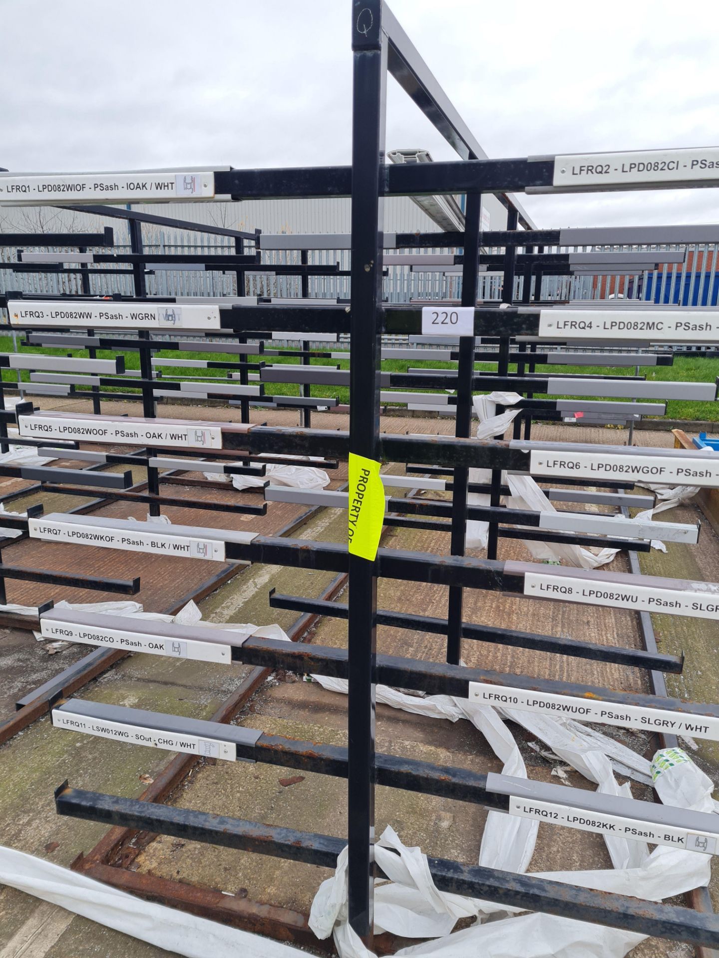 Double Sided Welded Steel 8 Tier Stock Rack 5.3m L x 1.65m W x 2m H