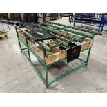 4, Steel fabricated preperation/assembly benches, size 3@1.2 x 2.4m, 1@1.2x1.8m, with tool and comp