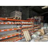 12 Bays Slotted Steel Pallet Racking and Contents of Various Components as per Photograph