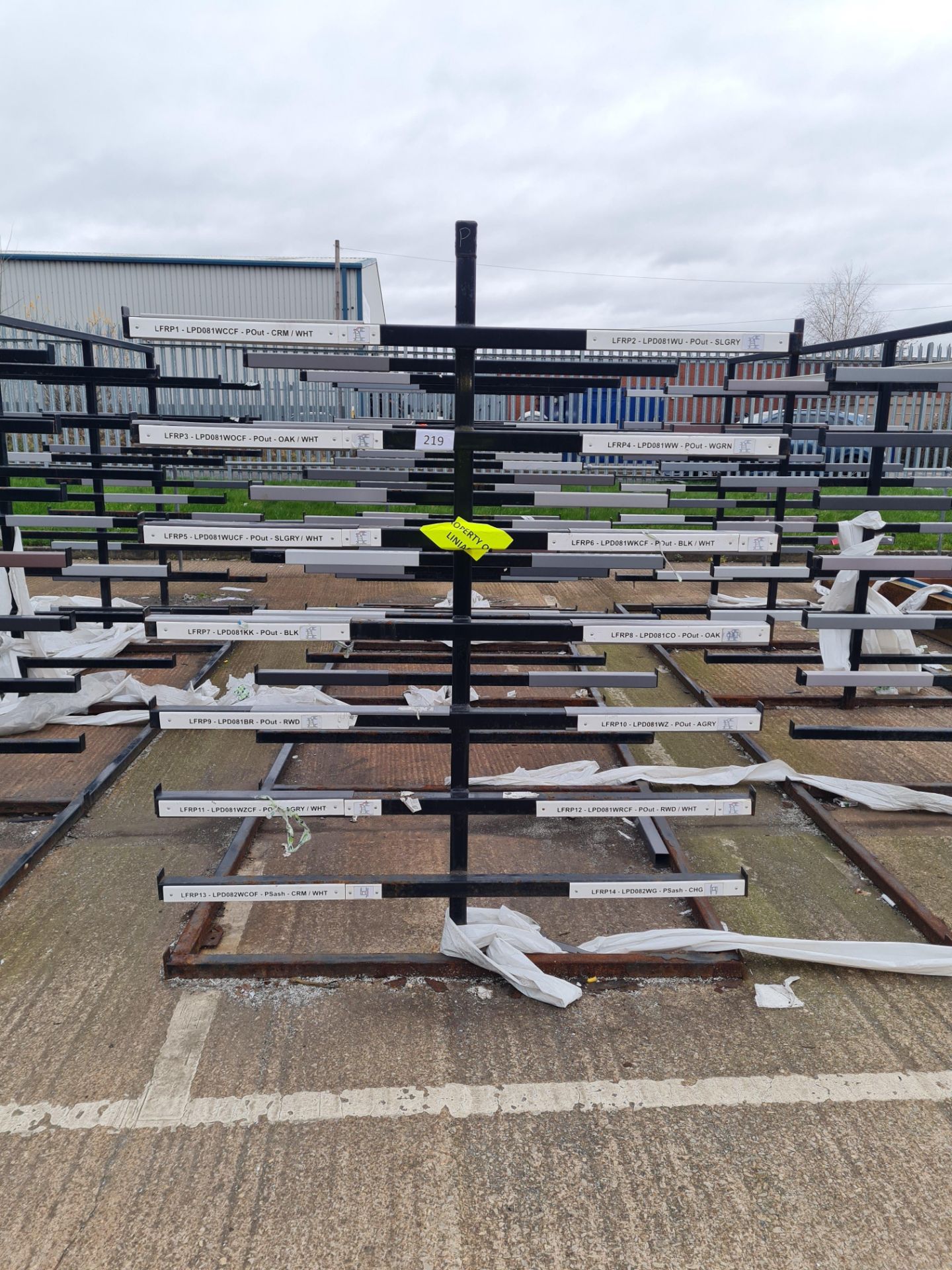 Double Sided Welded Steel 8 Tier Stock Rack 5.3m L x 1.65m W x 2m H