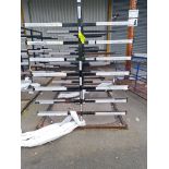 Welded Steel Double Sided Steel Stock Rack 5.2m x 1.65m W x 2.09m H