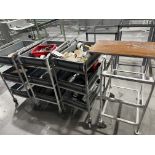 4 Steel Fmd Trolleys With 9 Tray Drawers