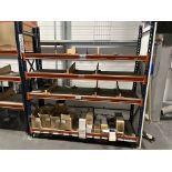 2, Modular pressed steel storage racks with shelves. Size approx. 190Wx60Dx200H cm