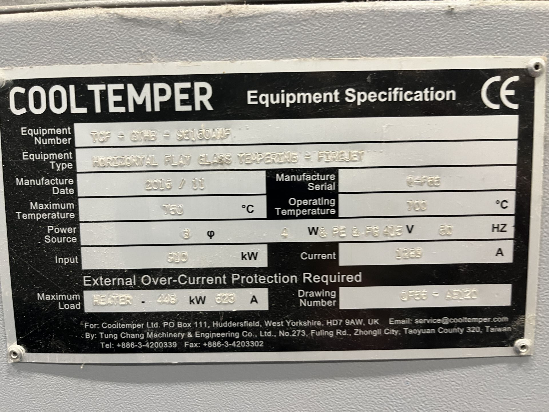 Cooltemper Firejet Convection Flat Glass Tempering Furnace - Image 13 of 18