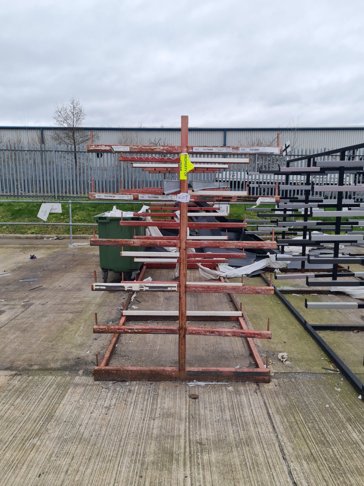 Double Sided Welded Steel 6 Tier Stock Rack 5.24m L x 1.41mW x 2m H