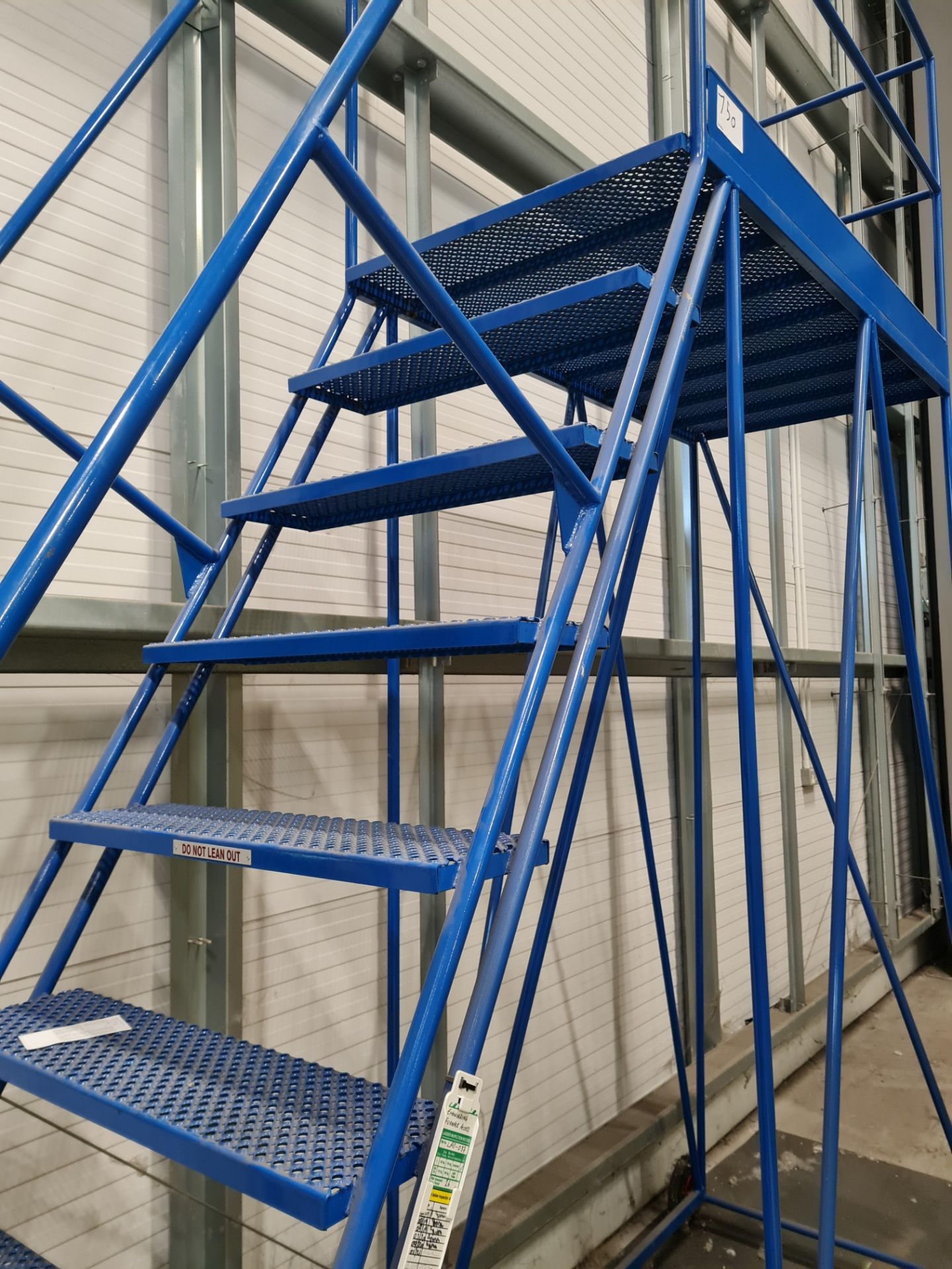 Ten Rung Welded Steel Mobile Works Access Ladder