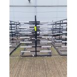 Double Sided Welded Steel 8 Tier Stock Rack 5.3m L x 1.65m W x 2m H