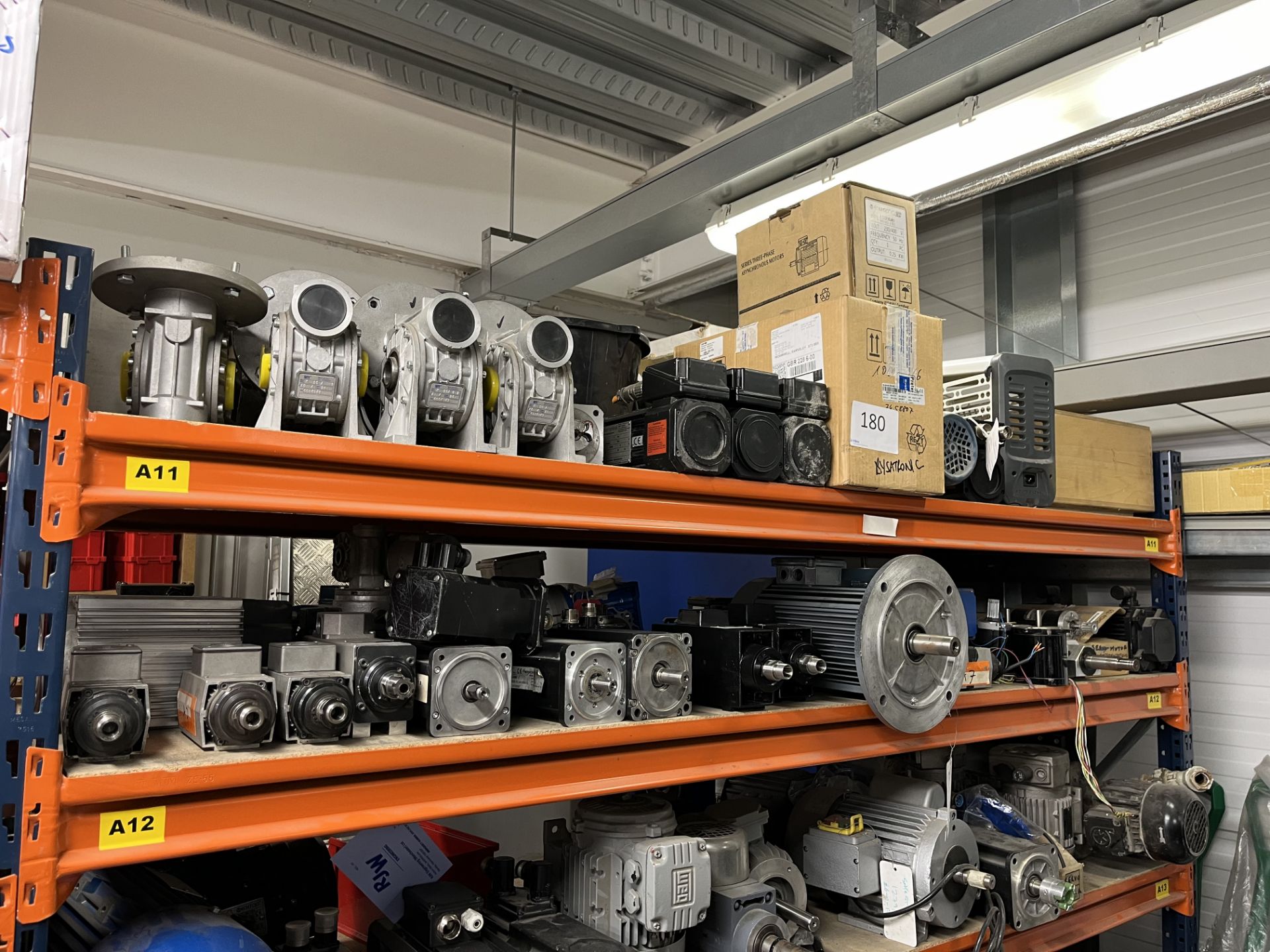 1, Assorted new and reconditioned motors and gearboxes