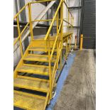 Grantham Farications Mobile 4m Work Platform with attached Staircase