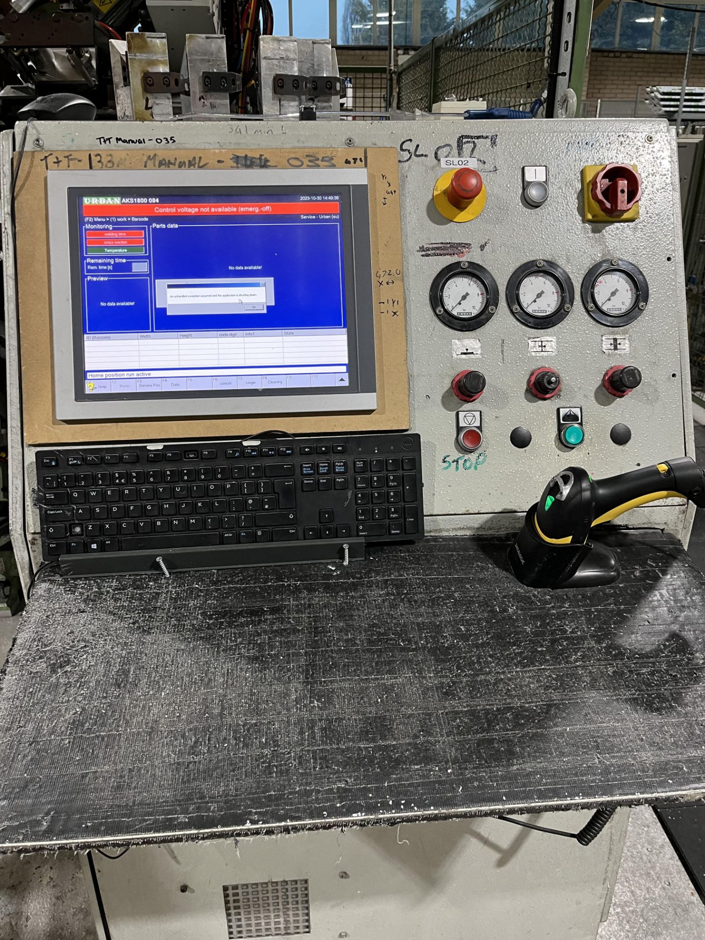 SLO2 Urban AKS 1805T -25/16 CNC Vertical Quad Welder Serial No. 180084 (2008) with Control Panel, Ur - Image 2 of 2