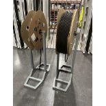 2, Brush strip reel unwind stands