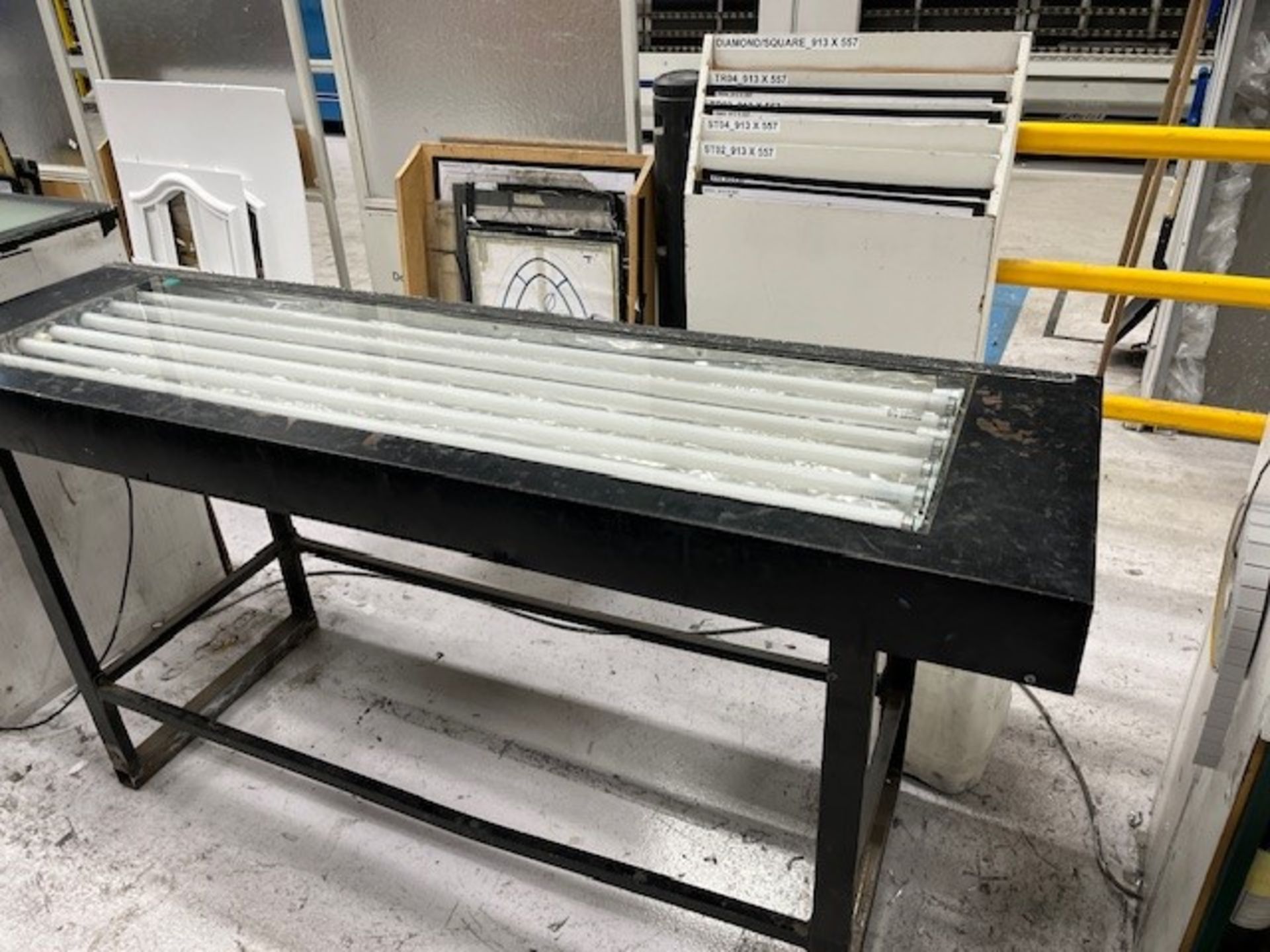 6 Various Steel Framed Inspection Light Tables, 4 -&nbsp; 2m x 600mm, 1 2m x 900mm, 1 -1.85m x 600mm - Image 5 of 6