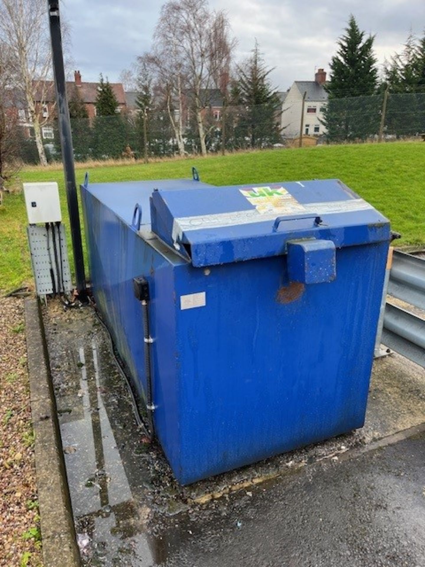 Bunded Diesel storage tank c/w lockable cover, fuel nozzle, c2000L Capacity, 2016 (Not in Use)