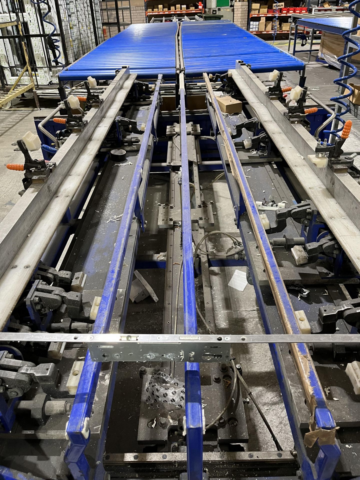 1 x FW Frost Engineers Sash-Centrilser Door Jigs with Associated Gravity Roller Conveyors - Image 2 of 4