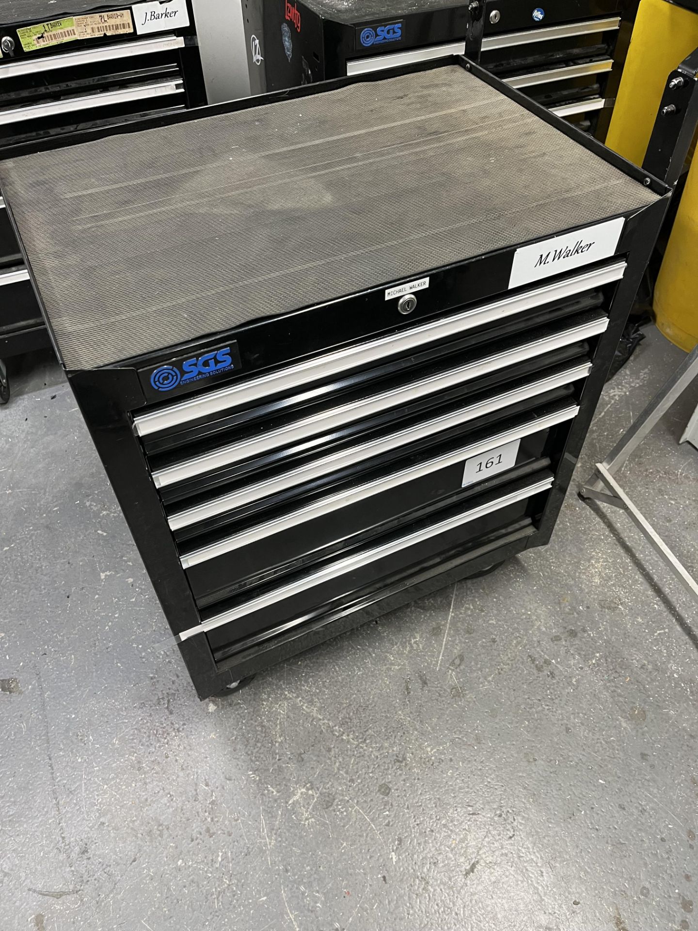 1, SGS Solutions mobile tool chest, 5 drawers